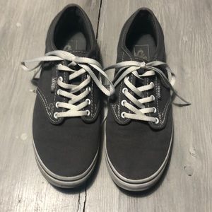 Grey women’s 7.5 Vans tennis shoes